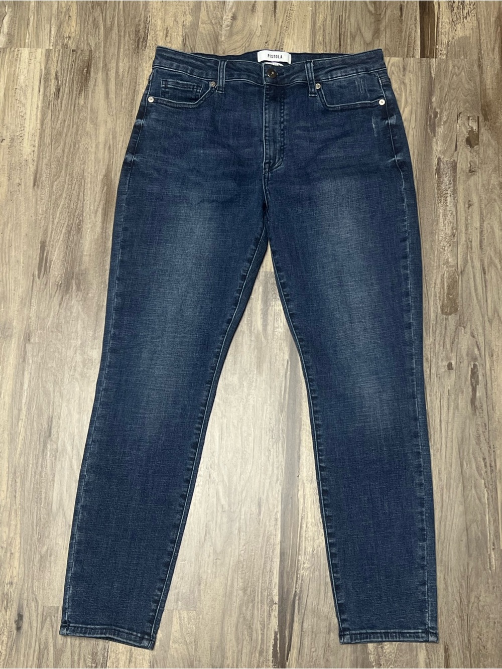 PISTOLA Arianna High Rise Skinny Jeans Emerald Dark Wash Womens Size 31 Stretch